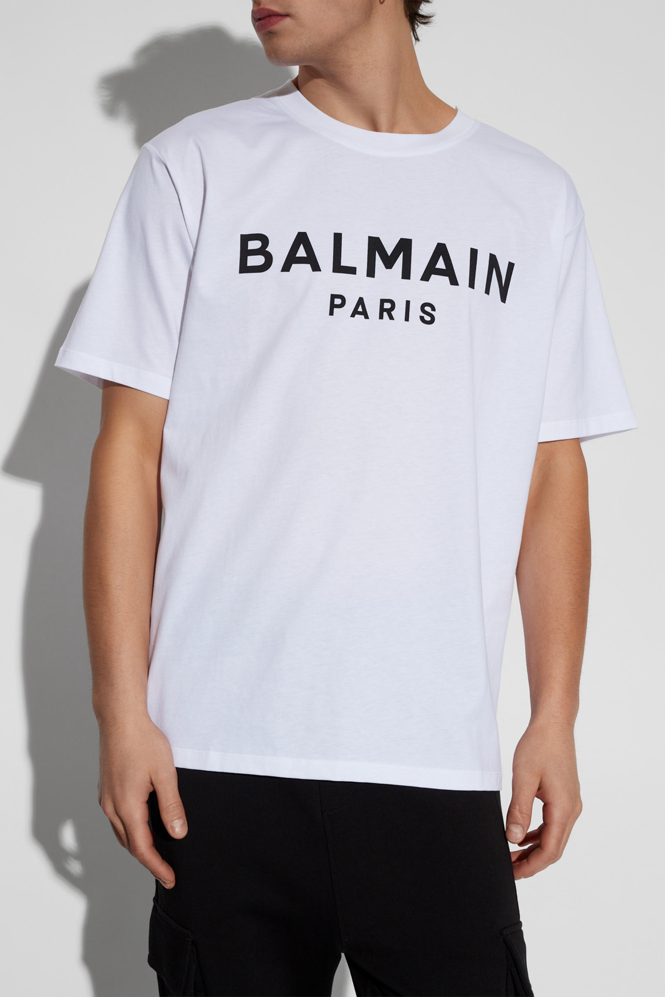 White Cotton T-shirt Balmain - Vitkac AS